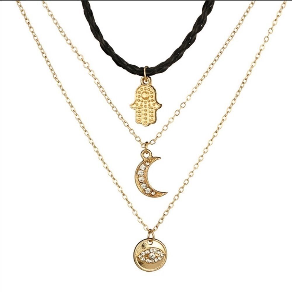 ❤️🥰HP💗❤️HAMSA Chocker necklace cutest protection